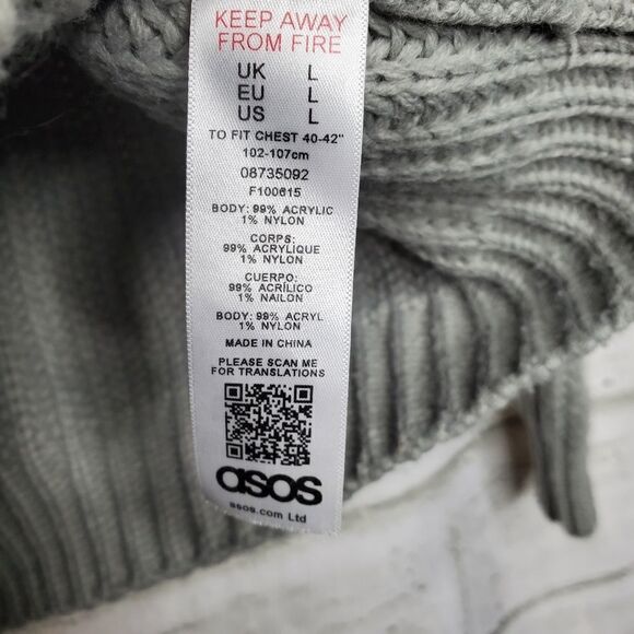 Asos large knit crew neck sweater - Picture 4 of 8